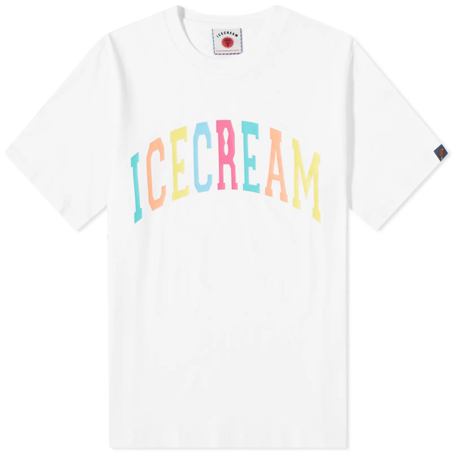 MEN - COLLEGE T-SHIRT WHITE/MULTI - Ice Cream