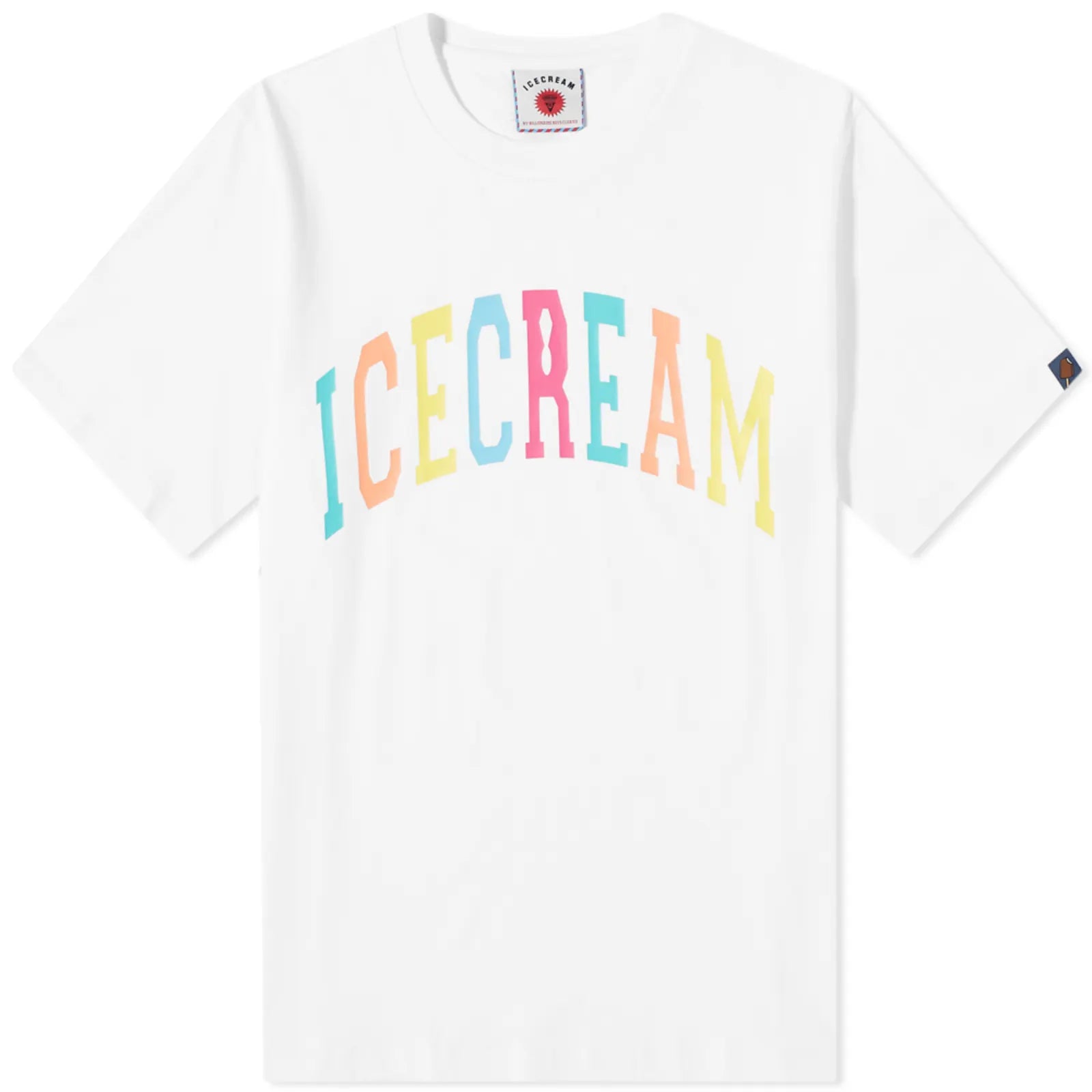 MEN - COLLEGE T-SHIRT WHITE/MULTI - Ice Cream