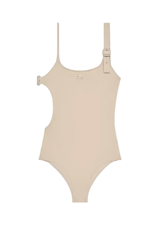 WOMEN - MAILLOT DE BAIN BOUCLE BEIGE - Courrèges