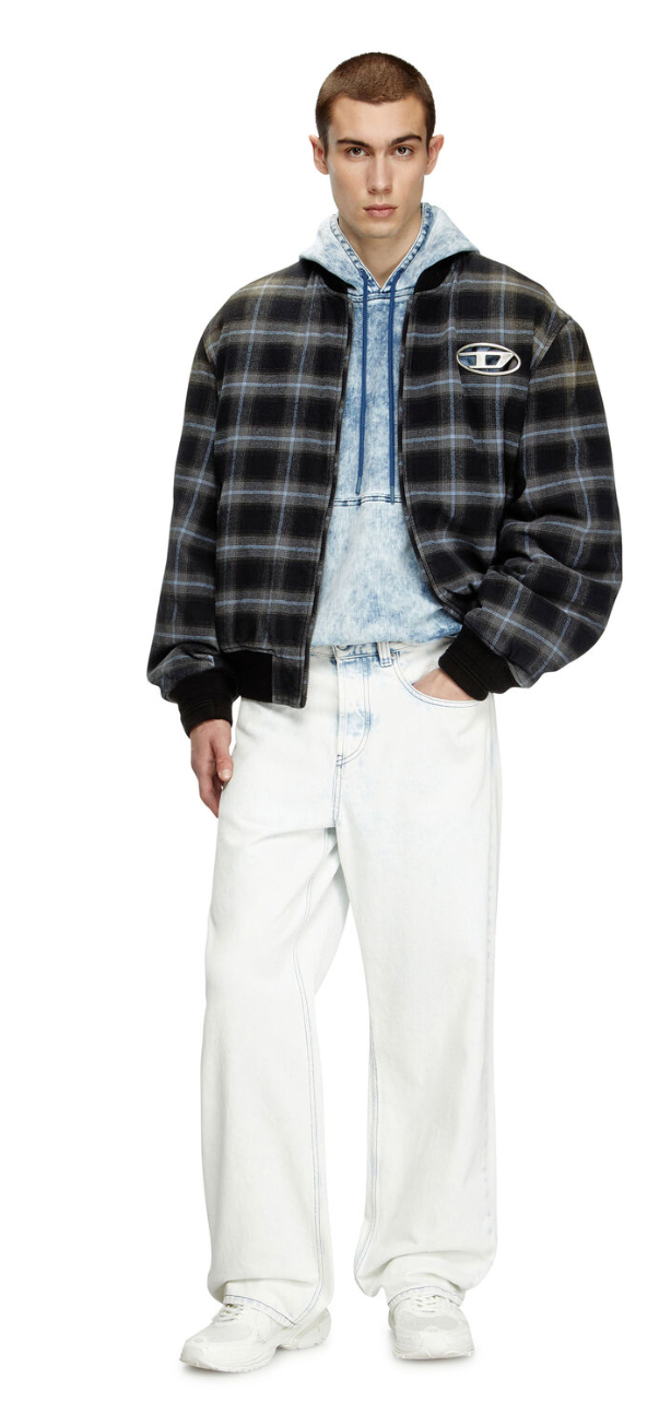 MEN - Relaxed Jeans 2001 D-Macro 09l80 White/Blue - Diesel