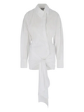 WOMEN - MINI CHEMISIER DRESS WHITE POPELINE - The Attico