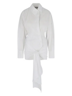 WOMEN - MINI CHEMISIER DRESS WHITE POPELINE - The Attico