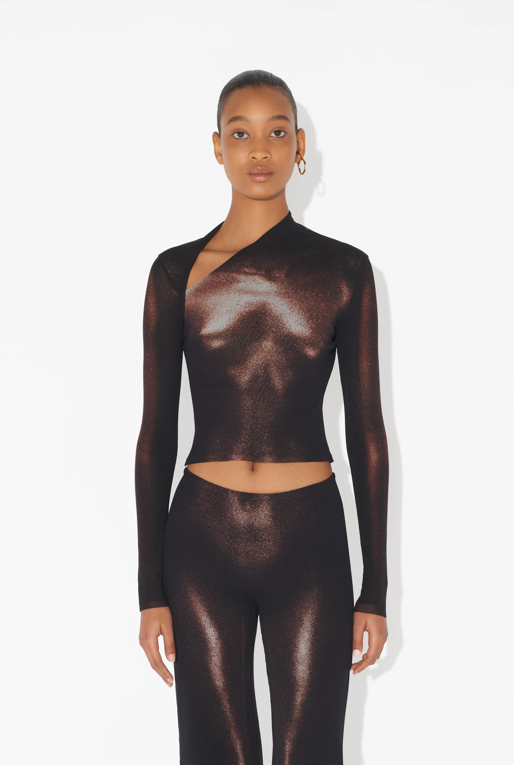 WOMEN - The Bronze Body Dust Crop Top - JPG
