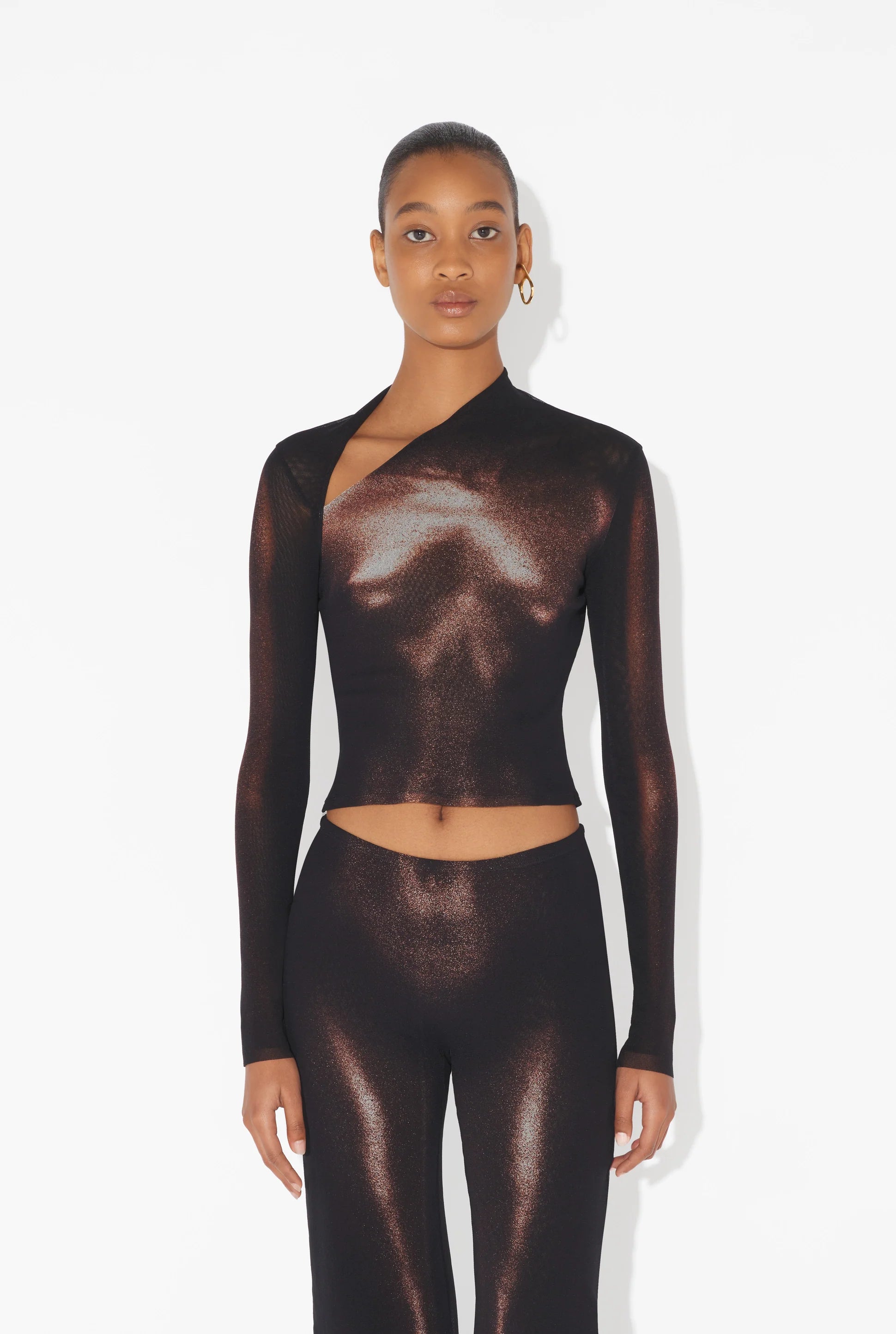WOMEN - The Bronze Body Dust Crop Top - JPG