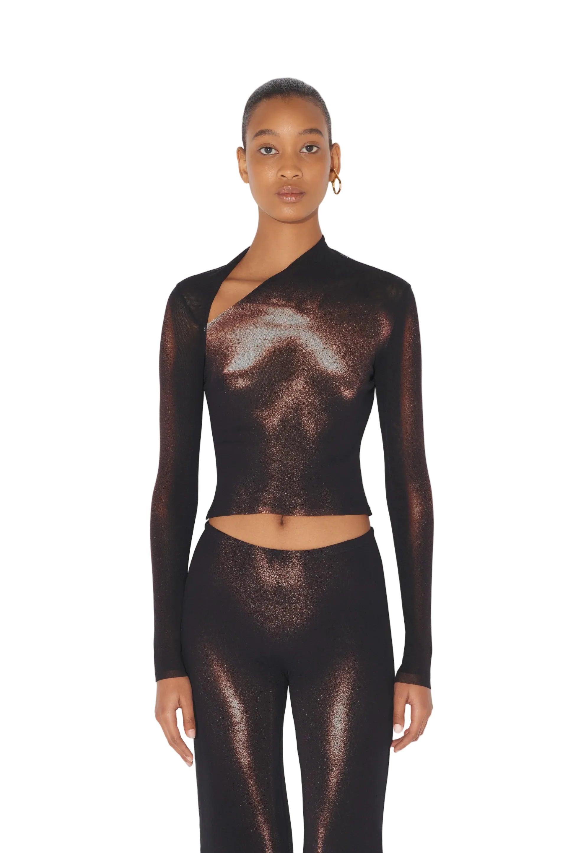 WOMEN - The Bronze Body Dust Crop Top - JPG