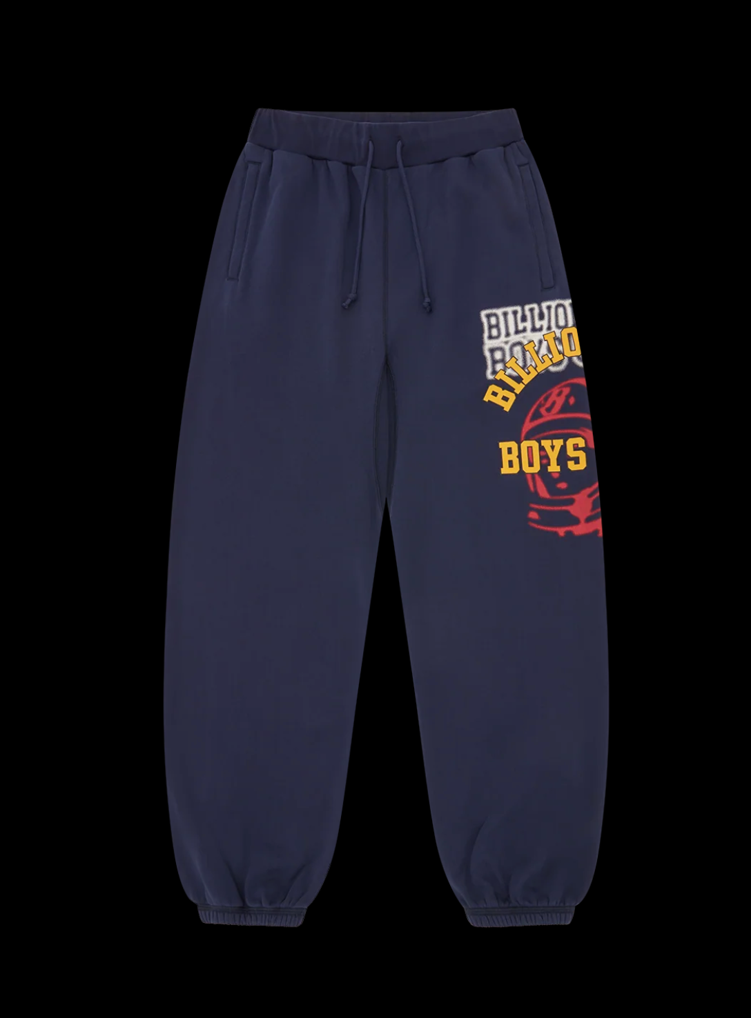 MEN - CORE LOGO WASHED REGULAR SWEATPANTS NAVY - BBC