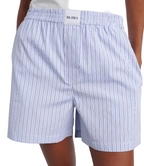 WOMEN - MINI SHORT COTONS STRIPES BLUE - The Attico
