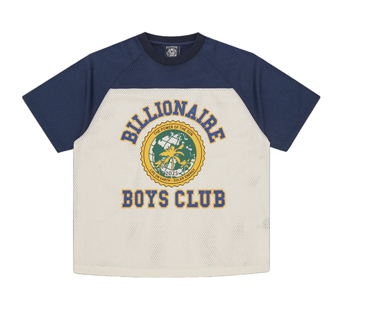 MEN - WORLD COLLEGE MESH FOOTBALL SHIRT NAVY - BBC