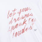 MEN - T-SHIRT DREAMS SPEAK THE LOUDEST WHITE - HTG