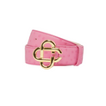 BELT PINK EMBOSSED CC LOGO - Casa Blanca