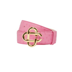 BELT PINK EMBOSSED CC LOGO - Casa Blanca