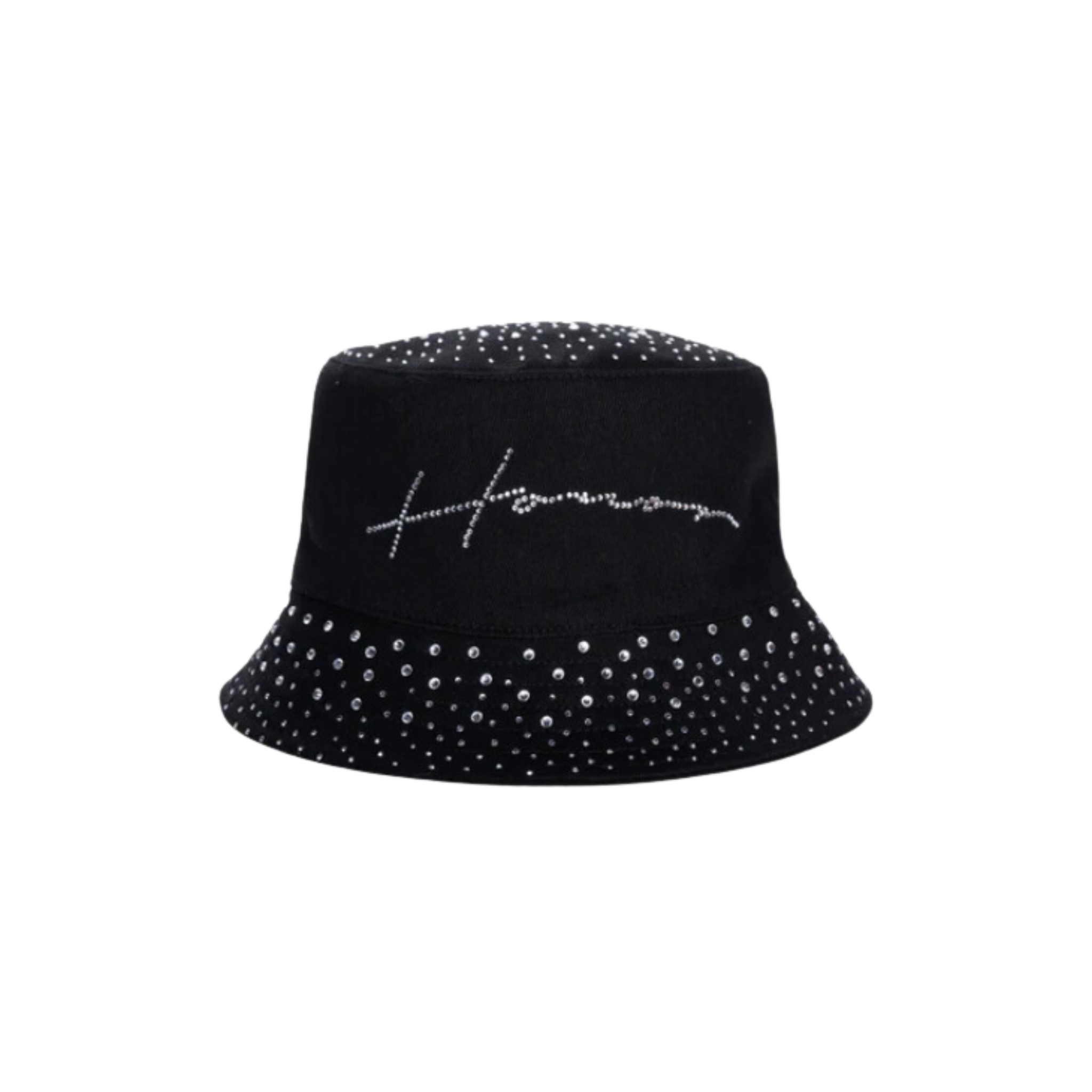 HONOR RHINESTONE BUCKET HAT Black - HTG