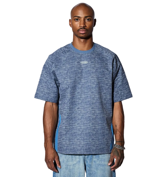 MEN -OVAL TECH SHIRT - PLAESURES - Blue