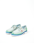 MEN - BOAT SHOE MINT/BLUE - Casa Blanca