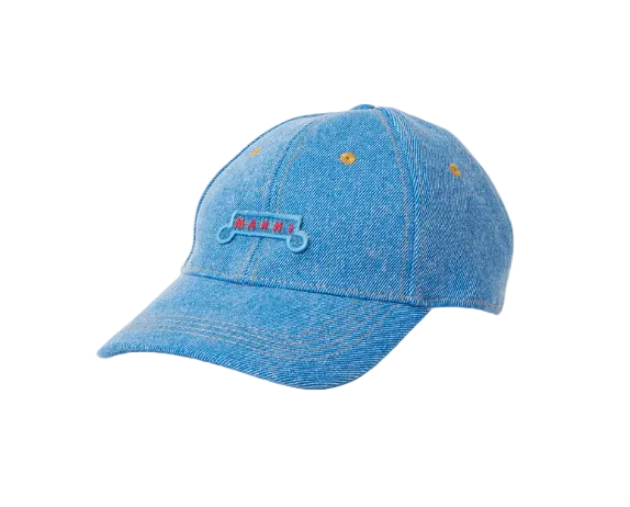 DENIM HATS RED LOGO - Marni
