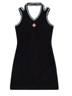 WOMEN - DRESS TEXTURED VELOUR TENNIS black - Casa Blanca