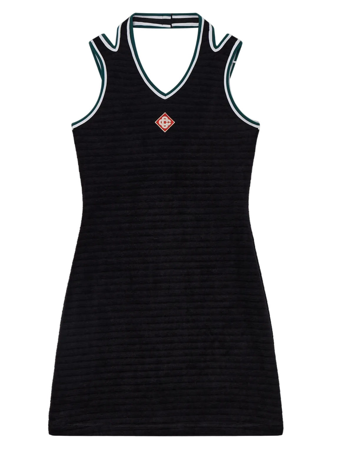 WOMEN - DRESS TEXTURED VELOUR TENNIS black - Casa Blanca