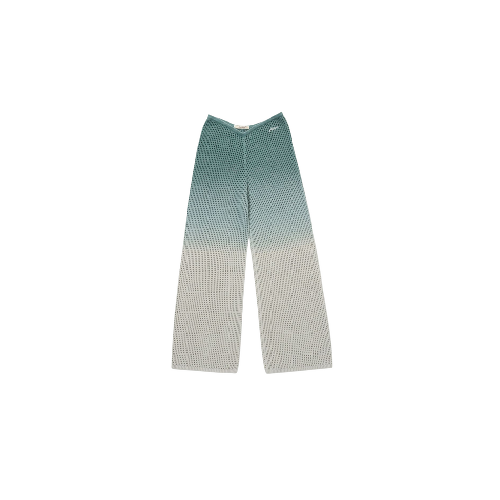 WOMEN - CROCHET OMBRE PANTS GREEN - HTG