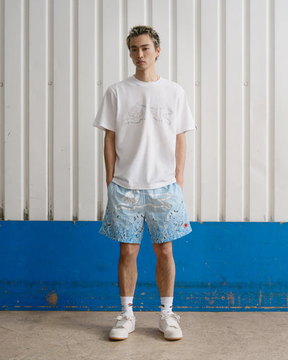 MEN - SWIM SHORT GRADIENT SNAKESKIN RUNNING BLUE - Ice Cream