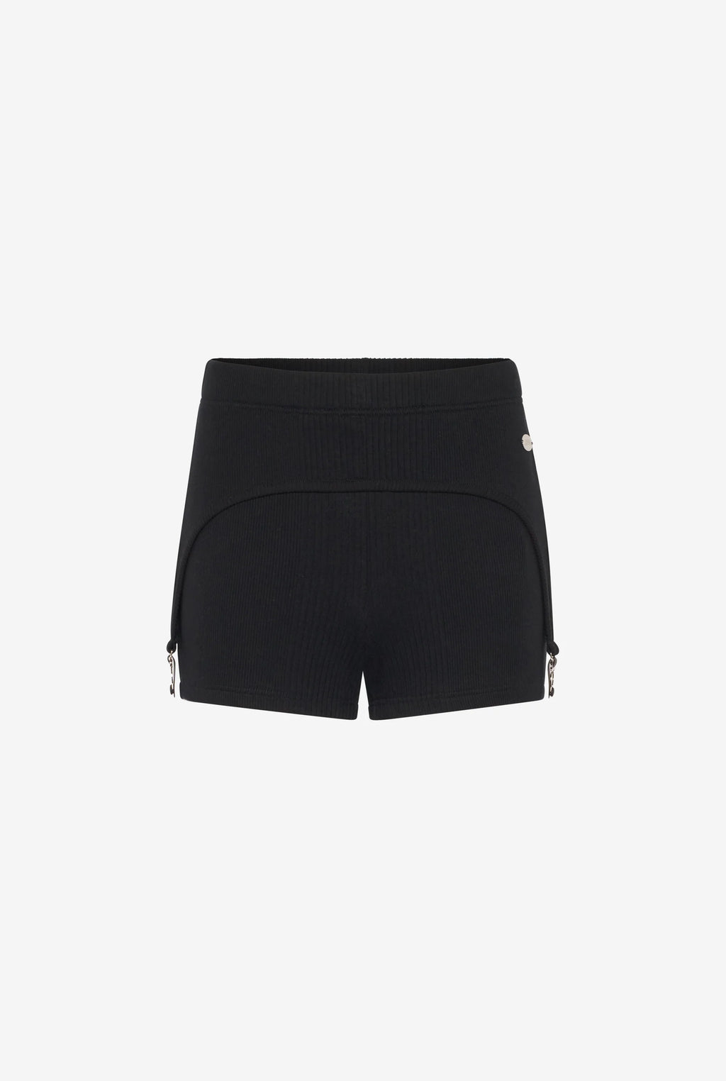 WOMEN - The Black Garter Mini-Shorts - JPG