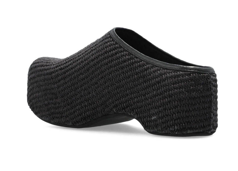 WOMEN - SABOT MULE RAFIA BLACK - Marni