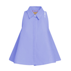 WOMEN - NO SLEEVE SHIRT POPELINE Bleu/White - Marni