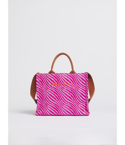 BAG - CABAS RAFIA PINK MINI