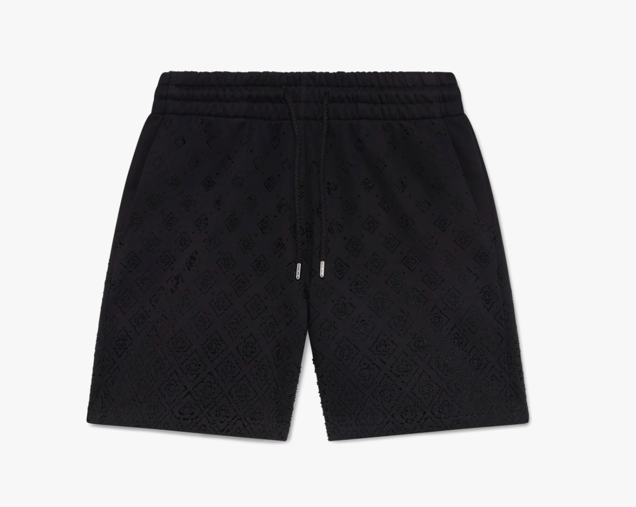 MEN - Crystal Monogram Sweatshort Black - Casa Blanca