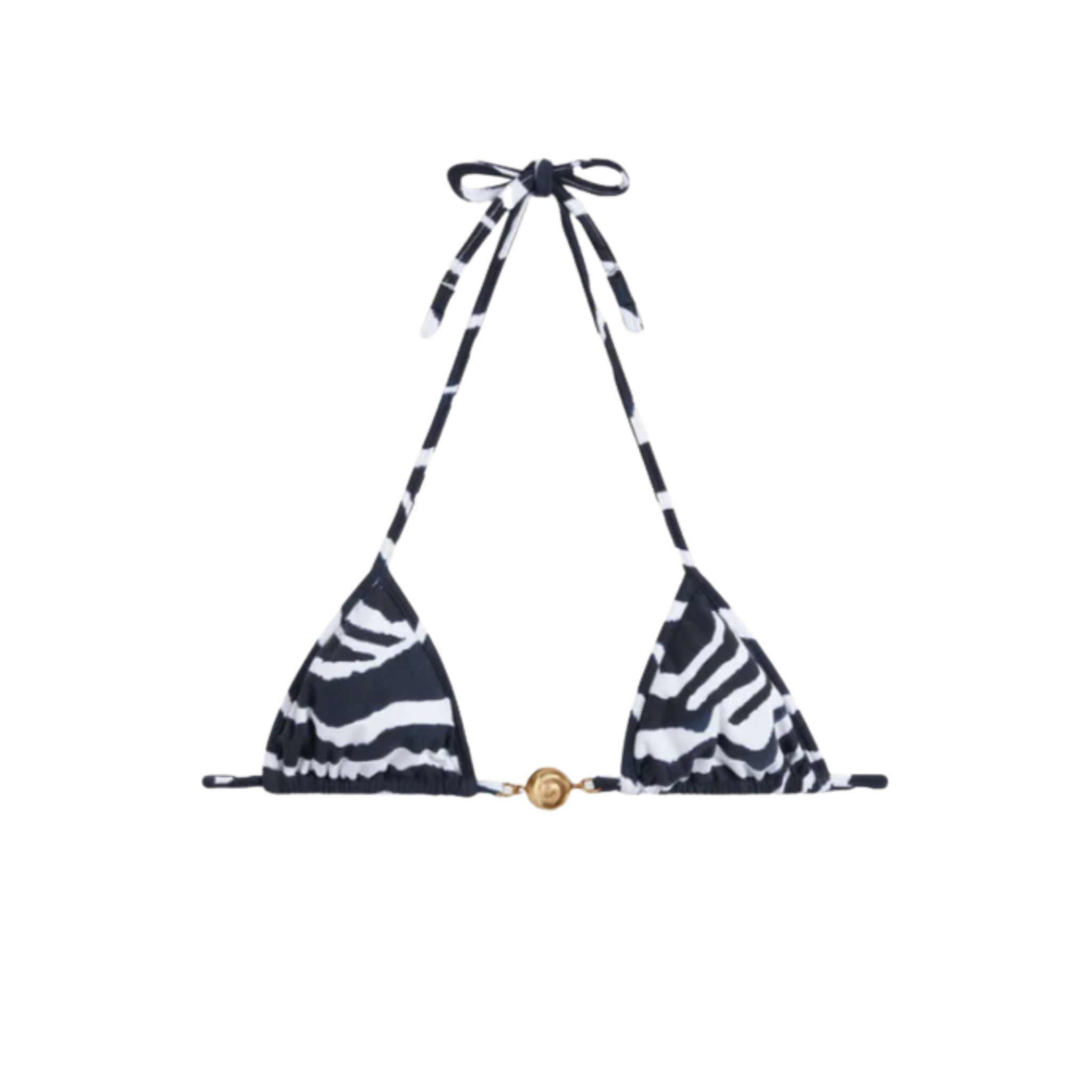 BIKINI - SPLASH BLUE ZEBRA TOP - Reina Olga