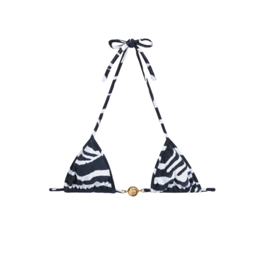 BIKINI - SPLASH BLUE ZEBRA TOP - Reina Olga