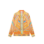 MEN - SHIRT LONGSLEEVE CUBAN CLLAR LOW RIDER Multi - Casa Blanca