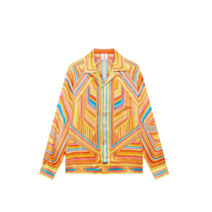 MEN - SHIRT LONGSLEEVE CUBAN CLLAR LOW RIDER Multi - Casa Blanca