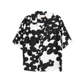 MEN - Chemise en soie Dillies Black/White - Marni