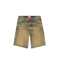 MEN - D-LIVERY SHORT DENIM Marron/Bleu - Diesel