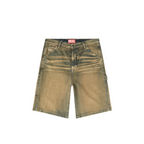 MEN - D-LIVERY SHORT DENIM Marron/Bleu - Diesel