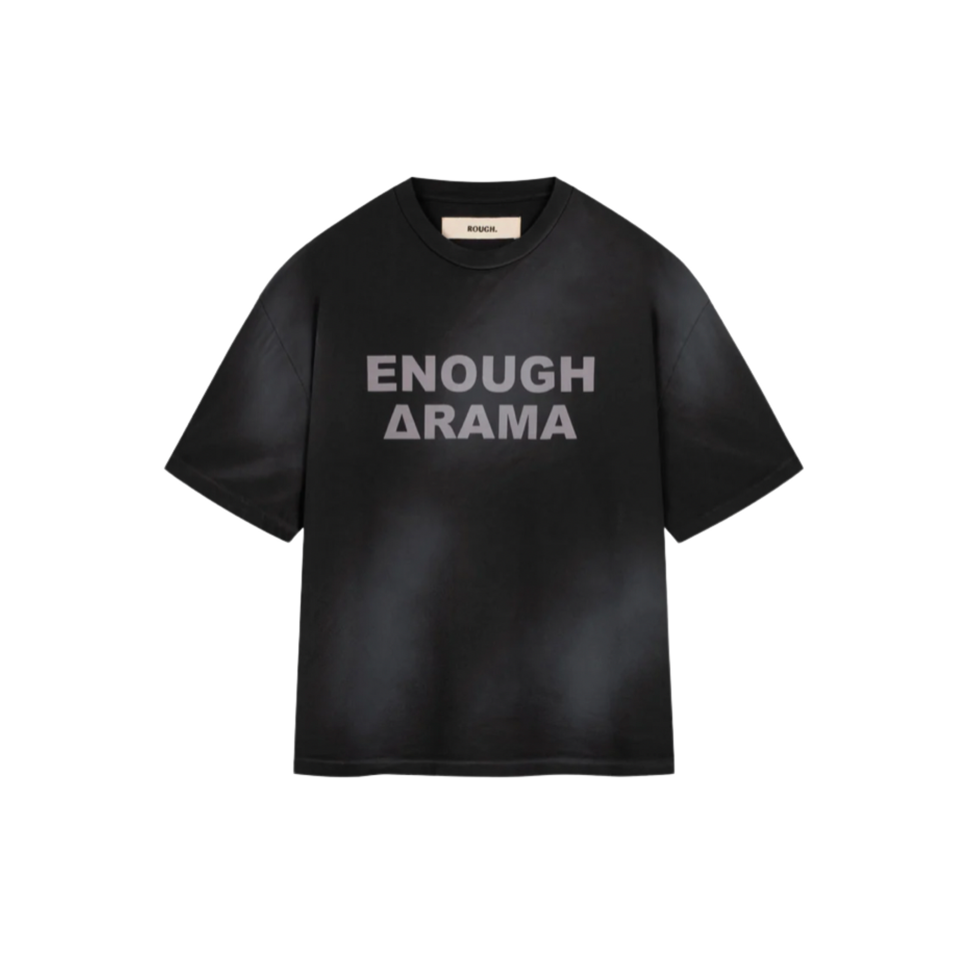 MEN - DRAMA T-SHIRT - Black - Rough