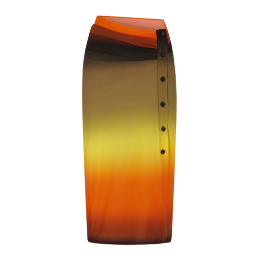 WOMEN - MULTICOLOR MIDI SKIRT - The Attico