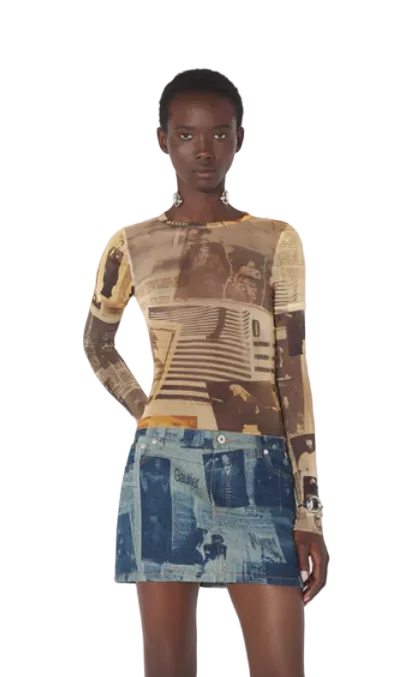 WOMEN - THE JOURNAL LS BABY TEE - JPG