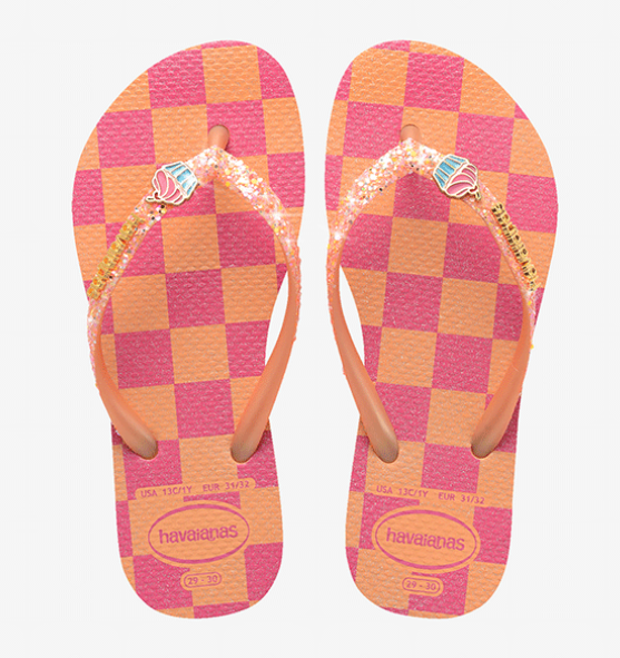 KIDS - SLIM GLITTER TRENDY PASSEGO PEACH - Havaianas