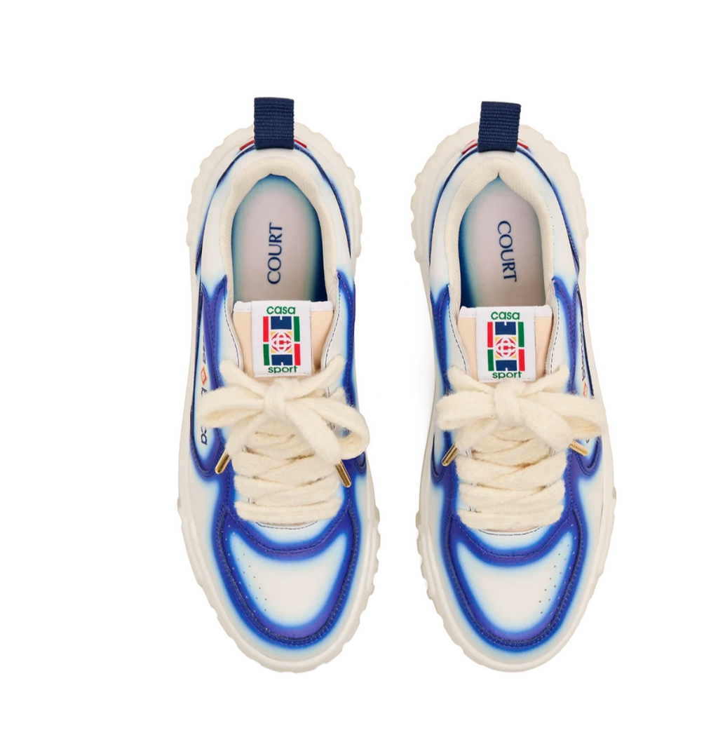 MEN - COURT BLUE FADE SNEAKERS - Casa Blanca