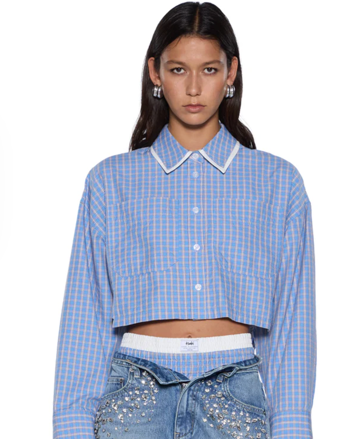 WOMEN - Balter shirt blue check - Ksubi