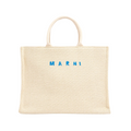 WOMEN - SAC CABAS EN RAFIA Beige/Bleu - Marni
