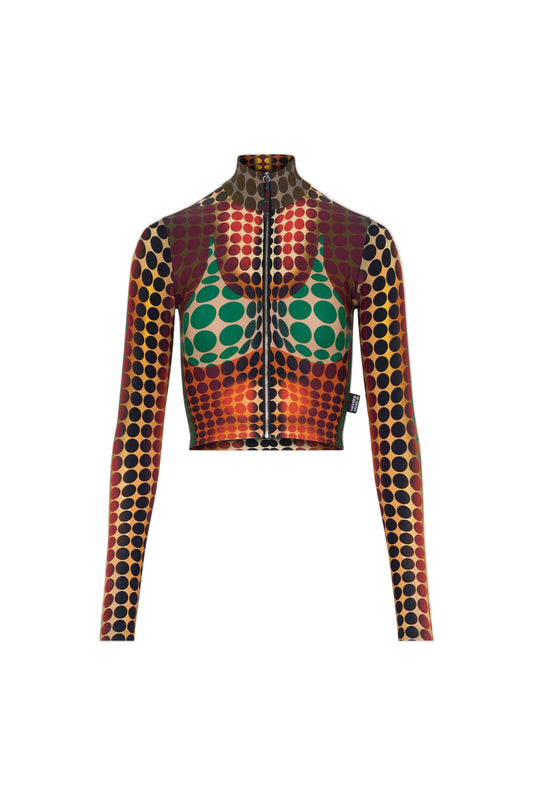 WOMEN - RE-EDITION THE BROWN DOTS TOP - JPG