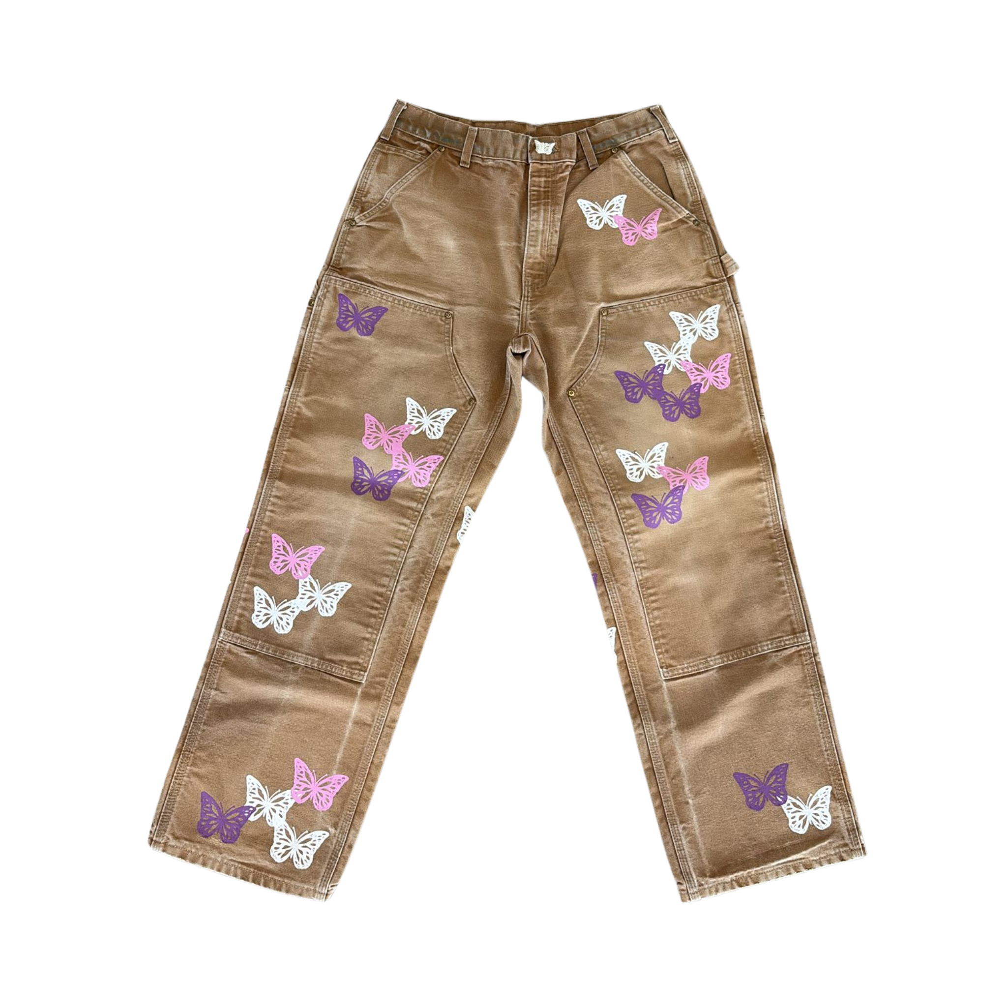 MEN - BUTTERFLY CARPENTER PANTS BROWN - About Dreams