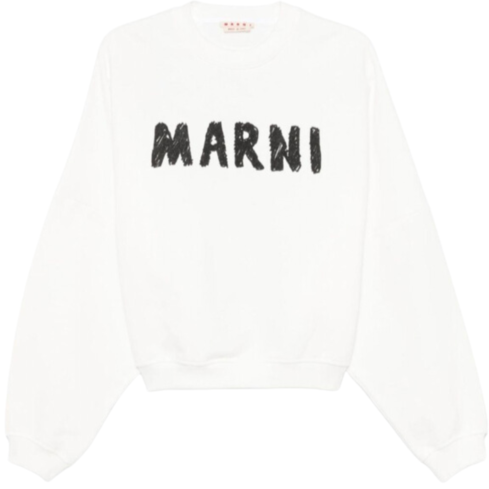 Sweat-shirt Black/White logo Marni