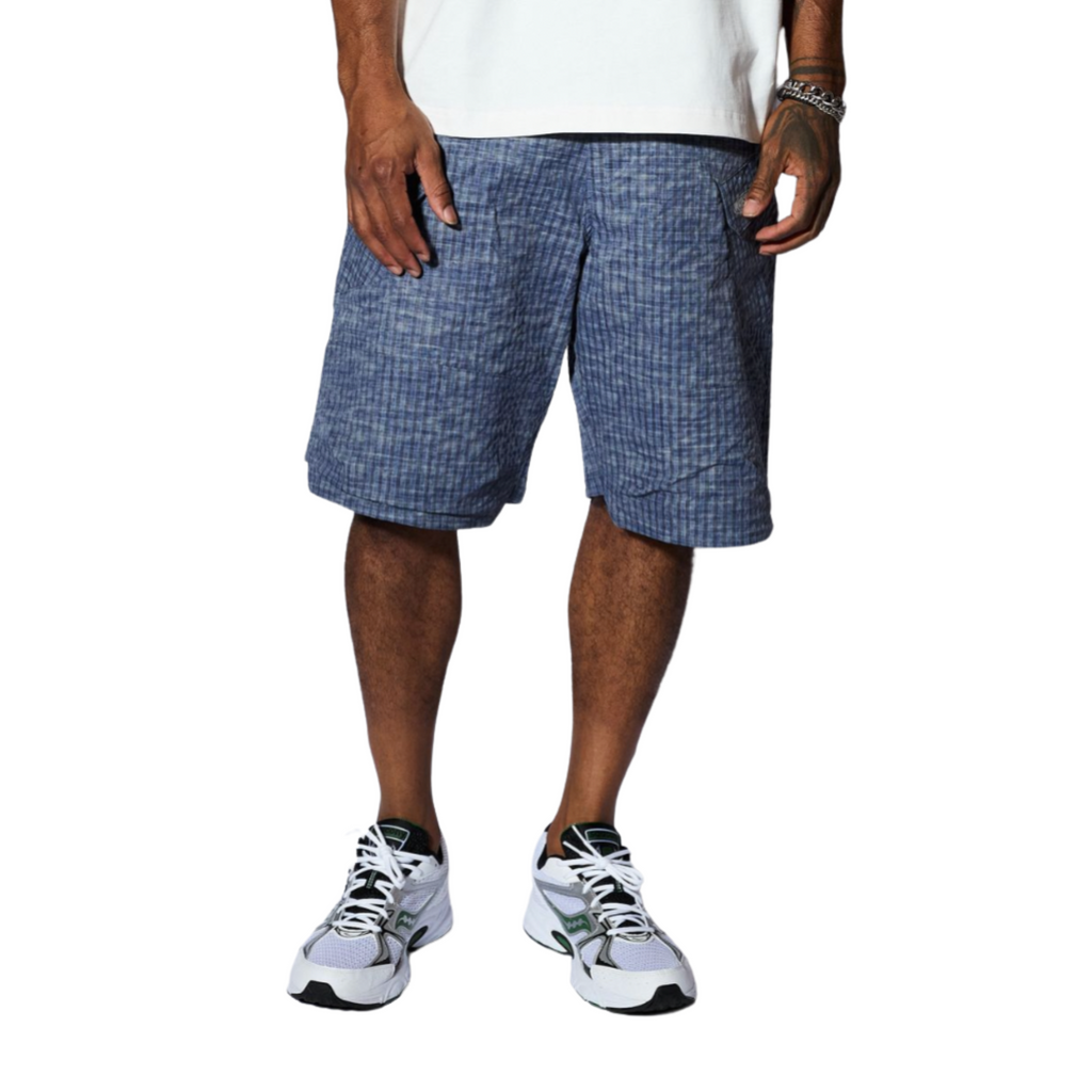 MEN -OVAL TACTICAL CARGO SHORTS - PLEASURES - Blue