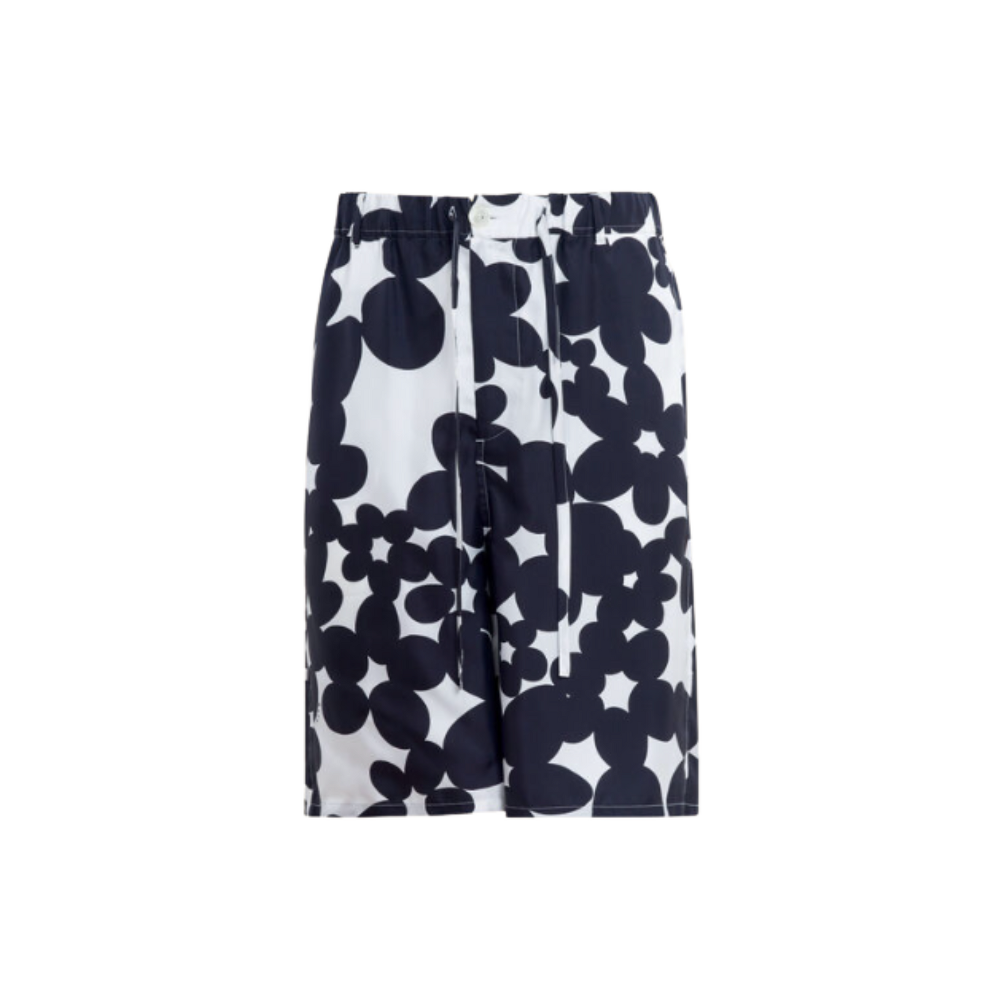 MEN - Short en soie Dillies Black/White - Marni