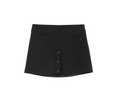 WOMEN - BUTTONED TWEED MINI SKIRT BLACK - Courrèges