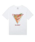 MEN - T-SHIRT TENNIS ICON PRINTED FRUIT WHITE/RED - Casa Blanca