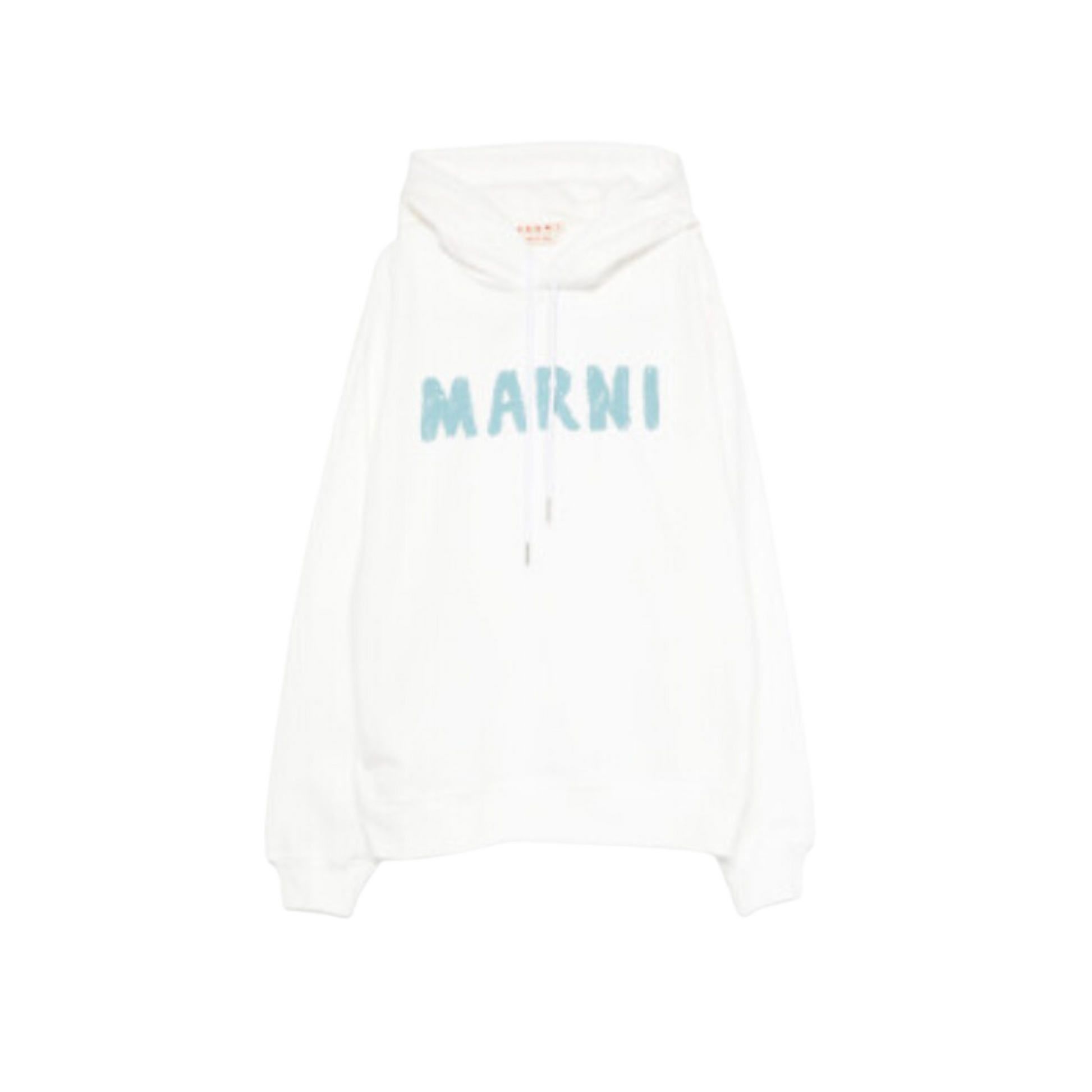 MEN - Hoodie White/Blue logo - Marni